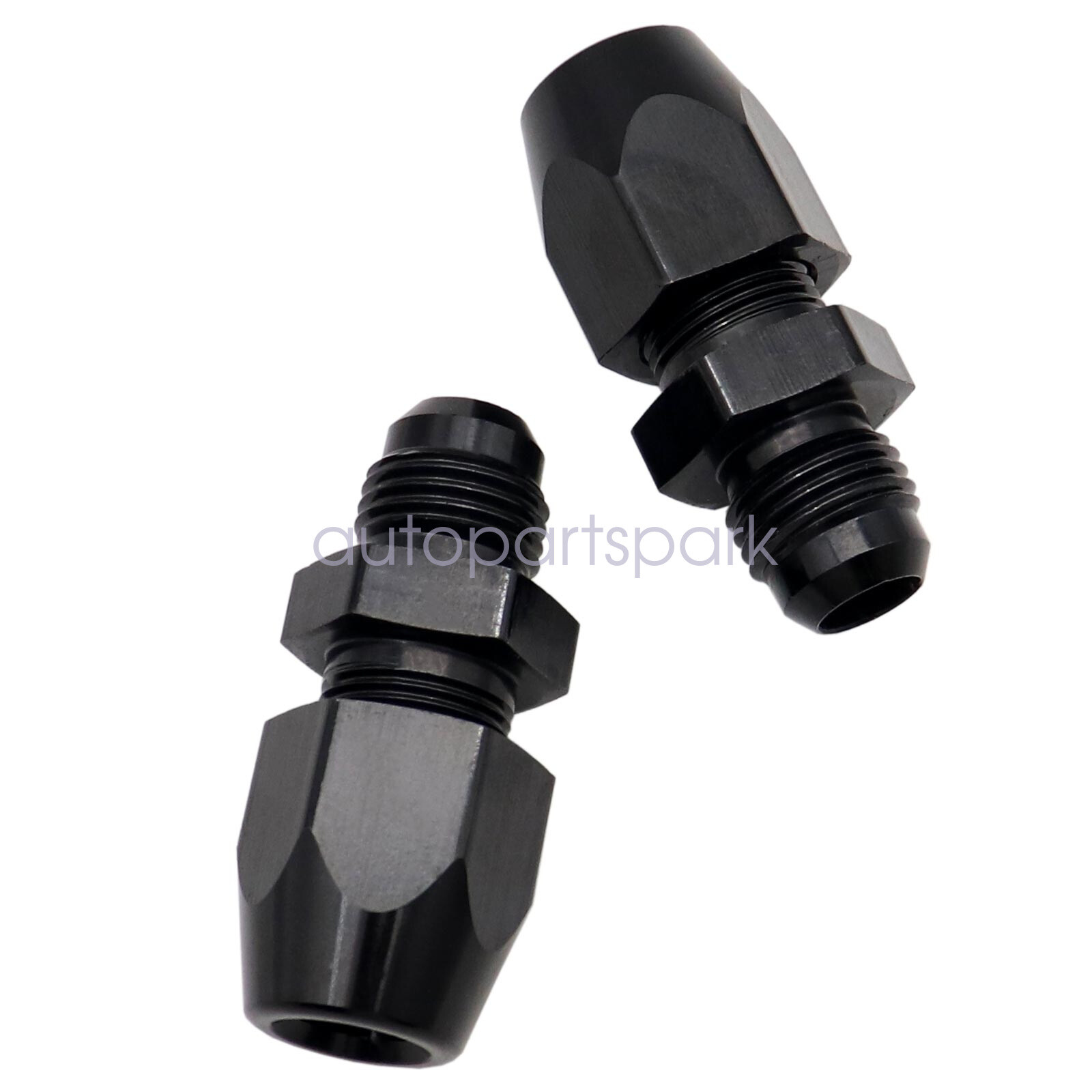 6AN Male to 3/8" Aluminum Tube Compression Fuel Line Flaring Adapter