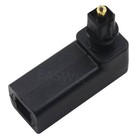 Right Angle 90 Degree Digital Optical Audio Cable Adapter Male to Female