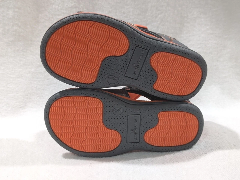Sandalias Jumping Beans gris dáctil/naranja para niños pequeños - tallas surtidas nuevas con etiquetas Foto 4 de 4