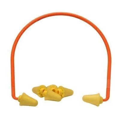 3M Lightweight Banded Style Hearing Protector Ear Plugs 28 db Orange 97065