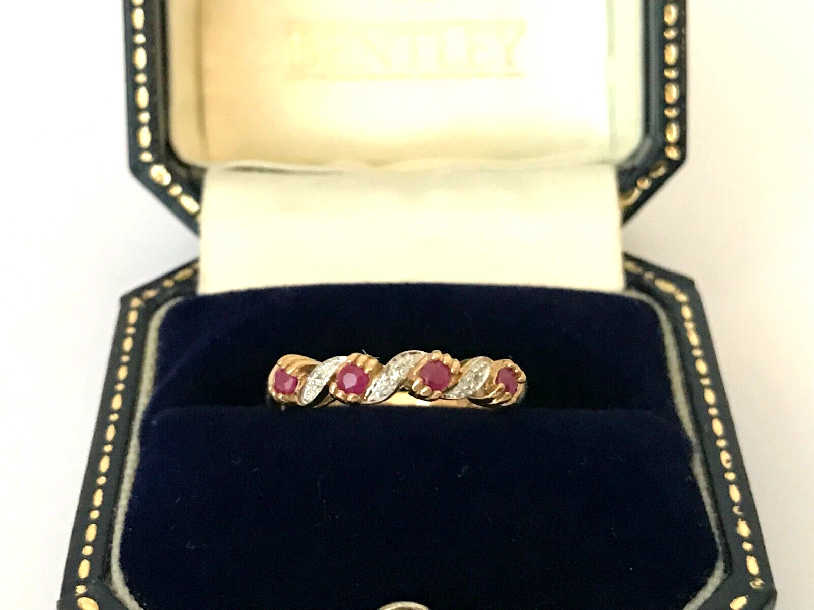 Ruby and Diamond Ring 9ct Gold Ruby and Diamond H… - image 6