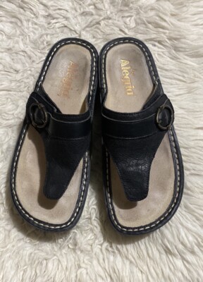 Alegria Codi Trellis Thong Sandal Size 38 (8 / 8.5)