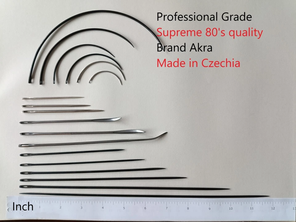 Upholstery Leathercraft Hand Sewing Needles Professional Grade - Image 3 of 4