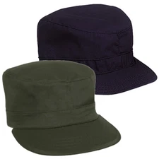 Rothco Olive Drab or Black Fatigue Caps - Military Style Hatwear