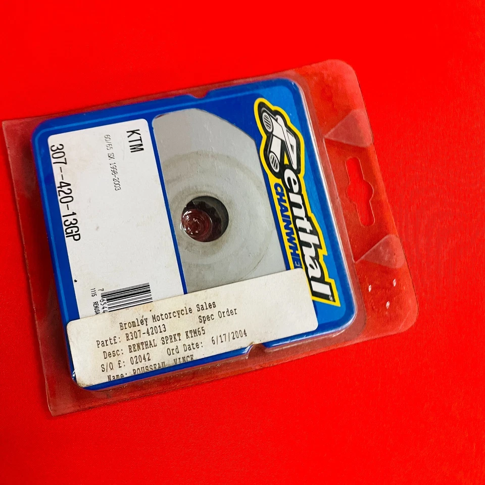 Piñón delantero de acero Renthal 13T para KTM 60 65 (1998-2003)(307-420-13GP) Foto 3 de 4