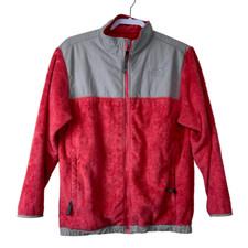 The North Face Pink Gray Denali Fleece Jacket Girls Size XL