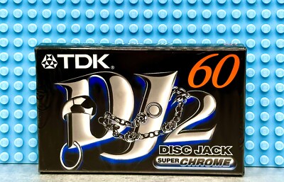 TDK  DJ-2   DISC JACK   60 TYPE II      BLANK CASSETTE TAPE  (1) (SEALED)