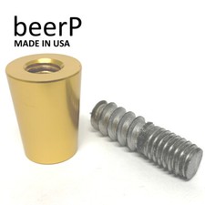5 Pack GOLD Beer Tap Handle Ferrule 3/8-16 wi...