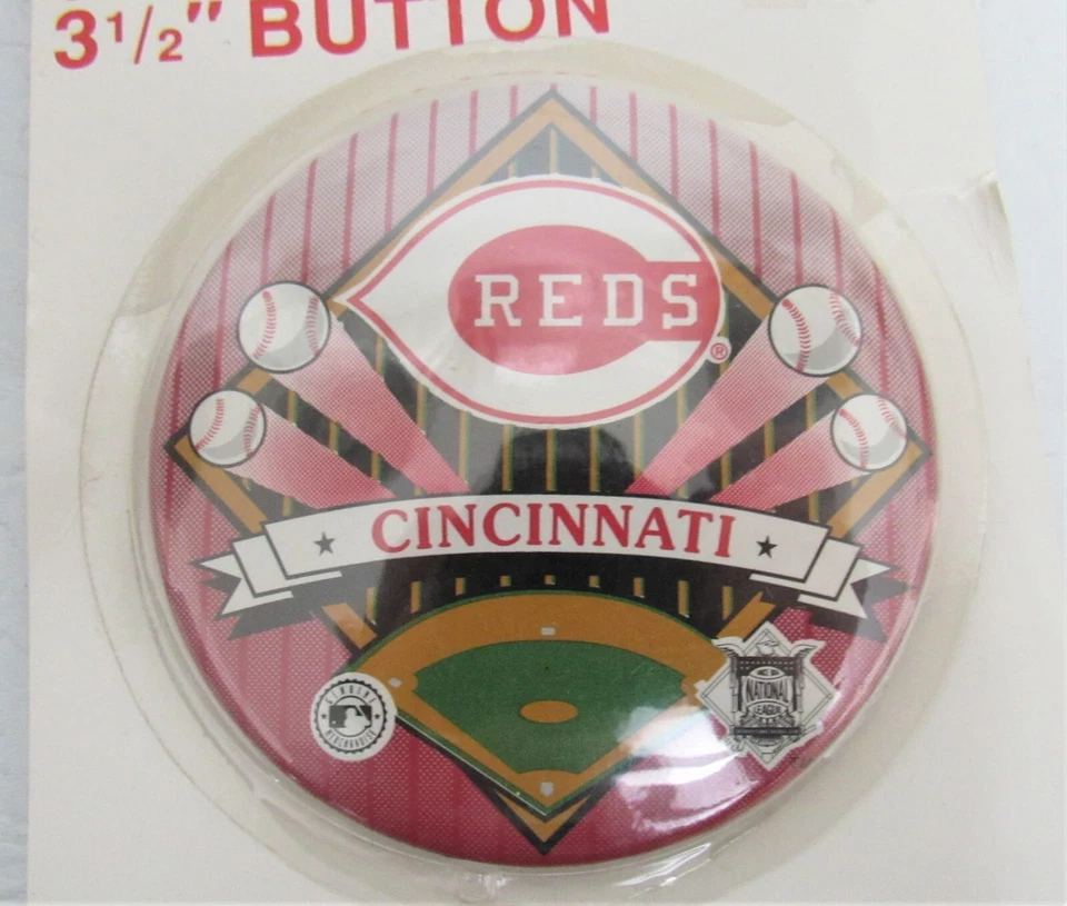 WinCraft Cincinnati Reds Licensed Button 3.5" MLB Baseball Vintage - Image 3 of 4