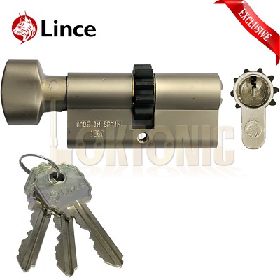 Lince Security Euro 10 Zahnrad Daumendrehzylinder 35-35 mm passend für Mul T Schloss