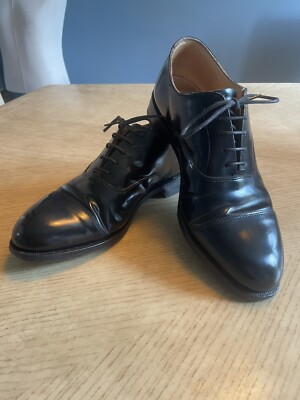 Grenson Black Leather Feathermaster Oxford 7G - Main Image