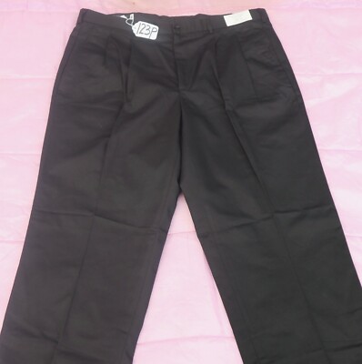 HENRY SEGAL BLACK Pants For MEN SIZE - W42 X L36 - UN-HEMMED. TAG NO. 123P