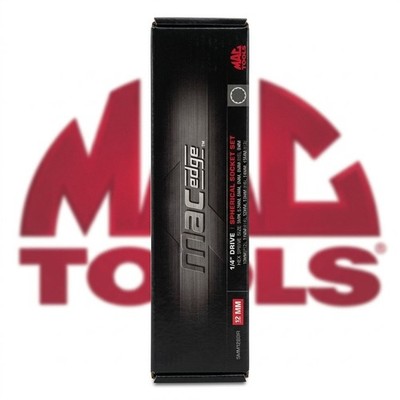 Mac Tools Edge 1/4 Inch Drive Spherical metric Socket Set 5mm - 15mm Set Of 12