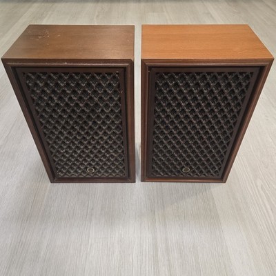 Vintage Sansui SP-30 2-Way Bookshelf Speakers Pair - Tested Working Wood Grille