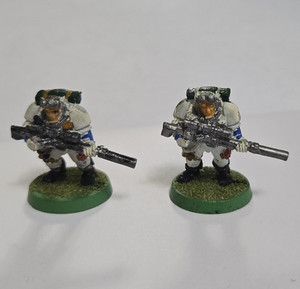 Games Workshop Warhammer 40K Space Marine Scout W/ Sniper Rifle METAL