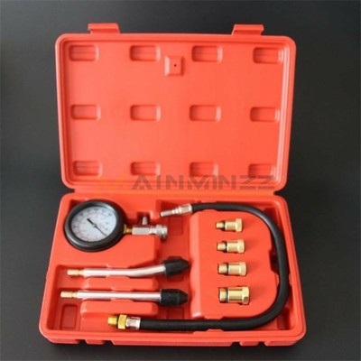 0-300 psi 0-21 bar   Engine Compression Cylinder Tester Gauge Set *gb