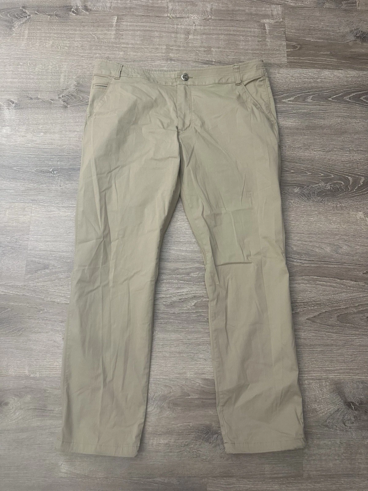 Kuhl Resistor Lite Chino Pants Mens 38x30 Beige Stretch Nylon Hiking Outdoor
