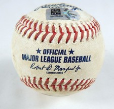 2023 Marlins Nationals Game Used Baseball Carl Edwards Garrett Cooper RBI Single