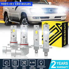 For Lexus LX470 1998-2007 4pcs LED Headlight Bulbs High/Low Beam Kit 9005 H1