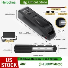 48V Electric Bicycle Bike Ebike Lithium Battery Rechargeable 30Amp BMS 5-Pin US