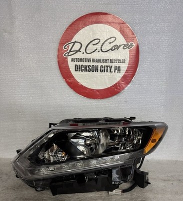  USED NICE 2017-2020 NISSAN ROGUE LEFT SIDE HALOGEN HEADLIGHT
