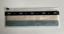 Nike Flex Stirnbänder 2er Pack Unisex Beige & Teal Neu