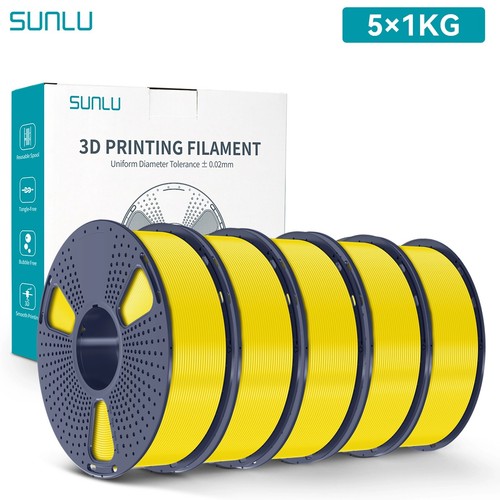 SUNLU 5×1KG/10×1KG PLA PETG Seide ABS ASA SILK 3D Drucker Filament 1KG Spule - Afbeelding 37 van 144