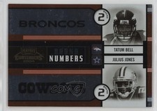 2004 Playoff Contenders Round Numbers Orange Greg Jones Julius Tatum Bell 12zm