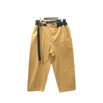 Sacai 20SS Fabric Combo Cropped Pants Beige Size 2 2002220M | eBay