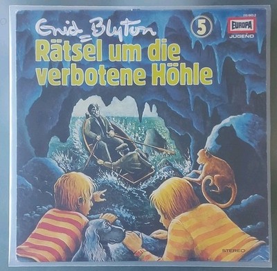 LP Vinyl Hörspiel Enid Blyton 5 Rätsel um die verbotene Höhle Europa Clean ex/ex