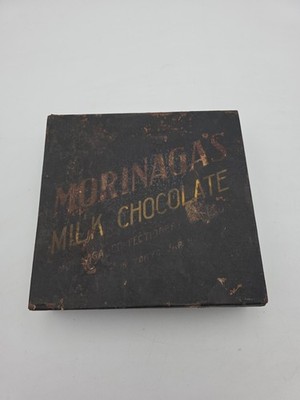 Antique Morinaga's Milk Chocolate Tin Tokoyo Japan Very Rare