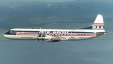 Lockheed L-188 Electra Reeve Aleutian Desk Wood Airplane Model Large Scale 1/72