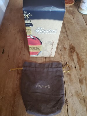 Blanton's Original Single Barrel Bourbon Whiskey Empty Box and Drawstring Bag
