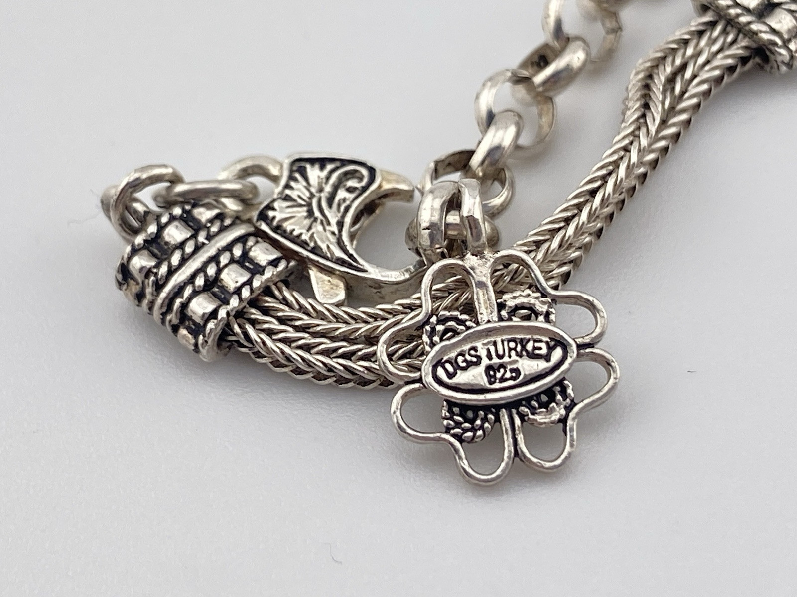 DGS TURKEY 925 STERLING SILVER RUBY BUTTERFLY 7-9… - image 3