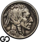 1918-S Buffalo Nickel, Scarcer, Better Date-XF+