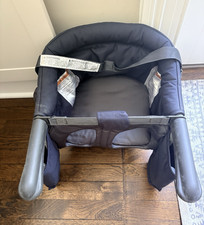 Inglesina Navy Portable Baby Booster Seat Chair w/ Removable Tray Carry Bag