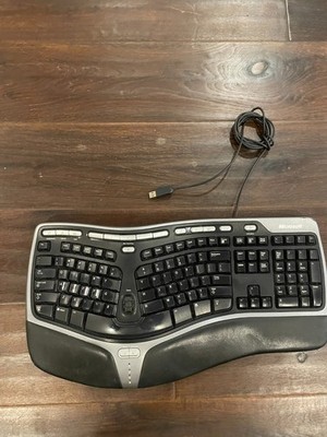 Microsoft Natural Ergonomic Keyboard 4000 B2M-00012 Wired USB Tested Working