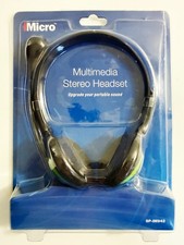 Micro Innovations Multimedia Stereo Headset -New in Package