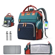 Diaper Bag Backpack, Multifunction Waterproof Diaper Bag for Baby, with Diape...