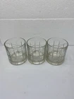 Vintage Anchor Hocking Set Of 3 Whiskey Liquors Glasses Thick Heavy Bottom MCM