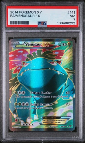 2014 Pokemon Xy Venusaur EX Fa Full Art Foil PSA 7 NM #141