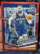 2023-24 Panini Donruss Optic - Jonas Valanciunas #116 Red Glitter Prizm /75