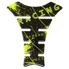 3D Tankpad Motorrad Racing Design Neon Gelb Schutz Optik Tankaufkleber Pad MR004