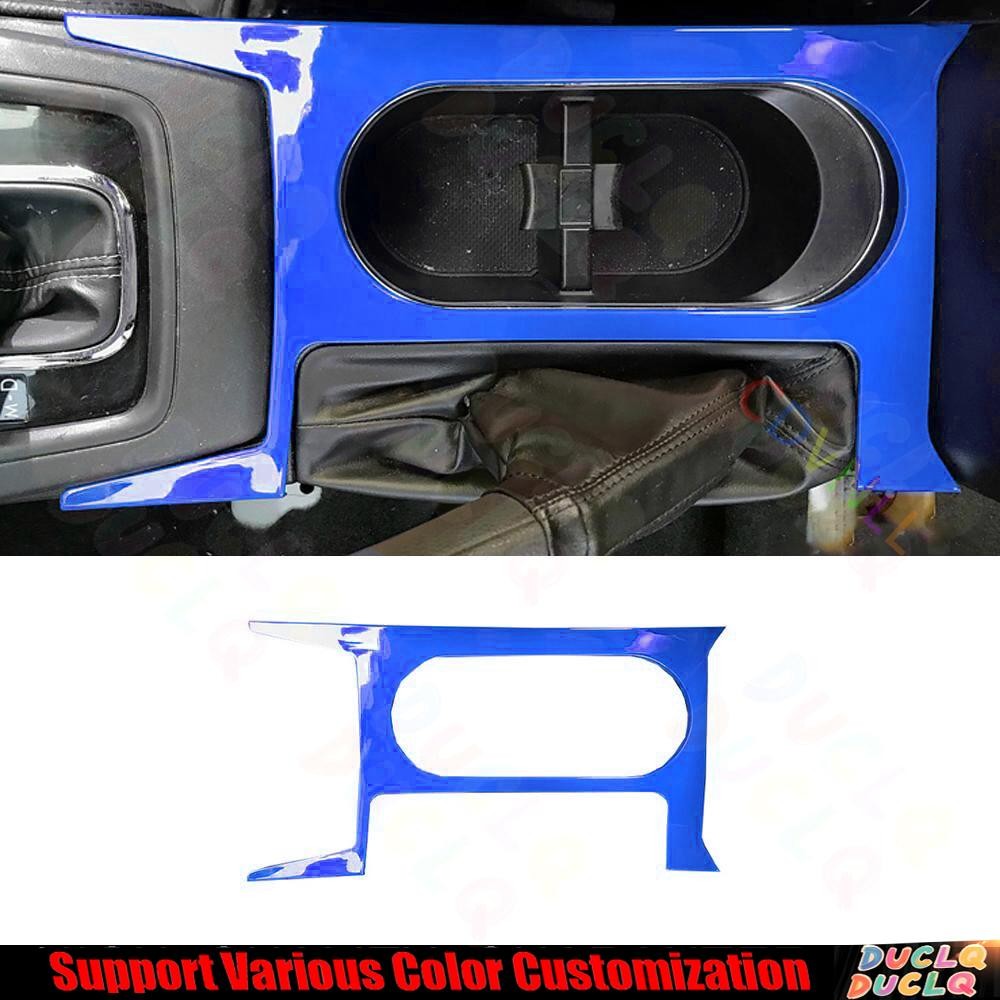 For Subaru Forester 2014-2018 Bright Blue Car Console Gear Shift Water Cup Panel