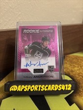 2020-21 O-Pee-Chee Platinum Matte Pink /99 Mikey Anderson #R-MA Rookie Auto RC