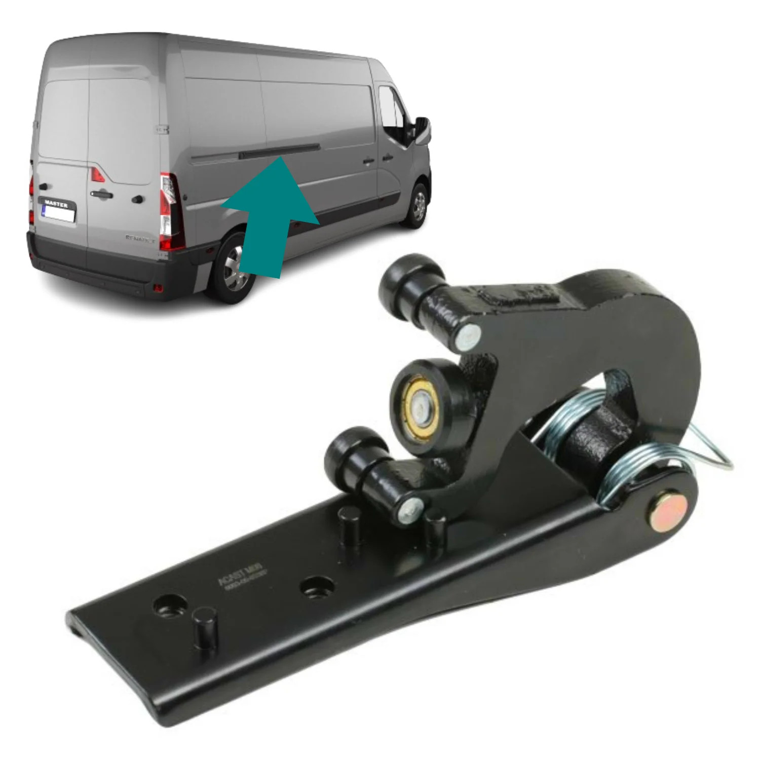 Roulement galet central milieu pour porte latérale Master 3 et Movano OEM 8200661119