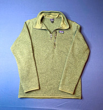 Patagonia KIDS Green 1/4 Zip Mock Neck Fleece Pullover Sweater KIDS size L