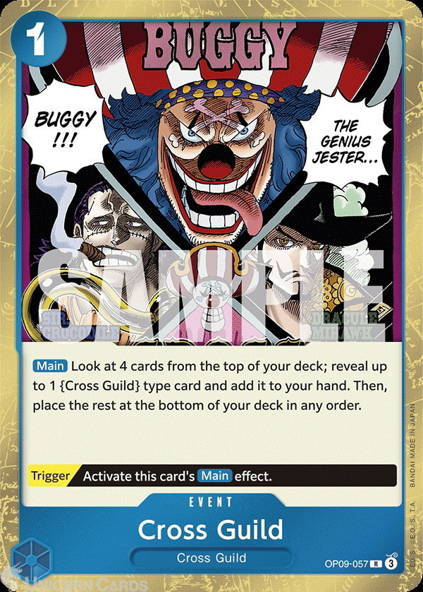 OP09-057 Cross Guild : Rare English One Piece TCG Card : OP09: Emperors in the N