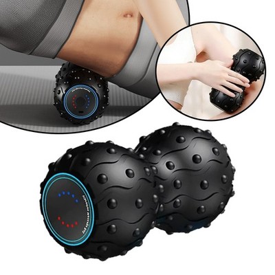 5-Speed Vibrating Massage Ball - Peanut Massager and Vibrating Foam Roll APL