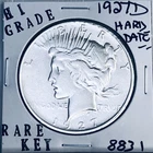 1927 D PEACE SILVER DOLLAR HI GRADE GENUINE U.S. MINT RARE KEY COIN 8831